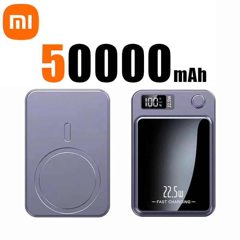 Xiaomi 100000Mah Capacity Power Bank Magnetic Wireless 22.5W Ultra Super Fast Charging Magnetic Power Bank for Iphone15 Samsung