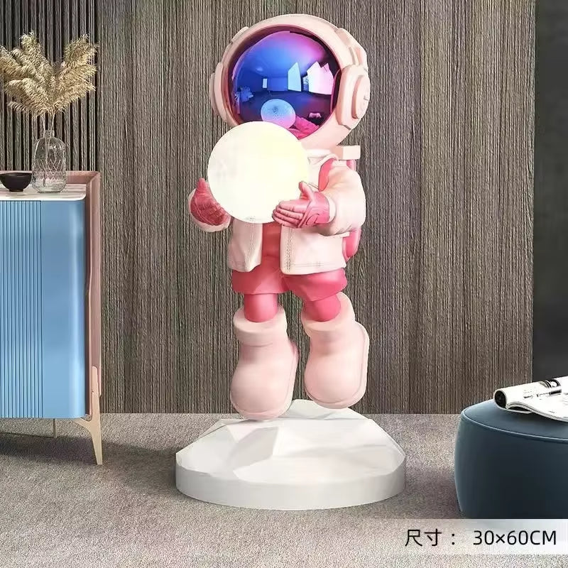 Nordic Fashion Astronaut Tray Statue, Lamps, Home Decoration, Gifts, Interior Decoration, Room Decoration, Resin Crafts