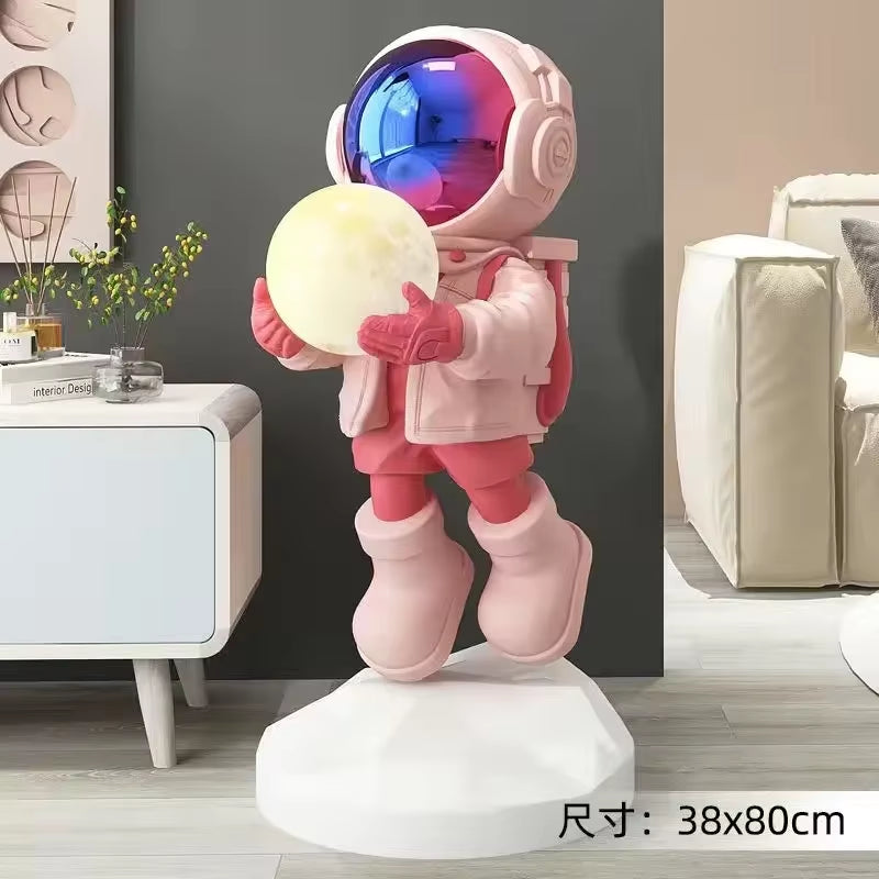 Nordic Fashion Astronaut Tray Statue, Lamps, Home Decoration, Gifts, Interior Decoration, Room Decoration, Resin Crafts