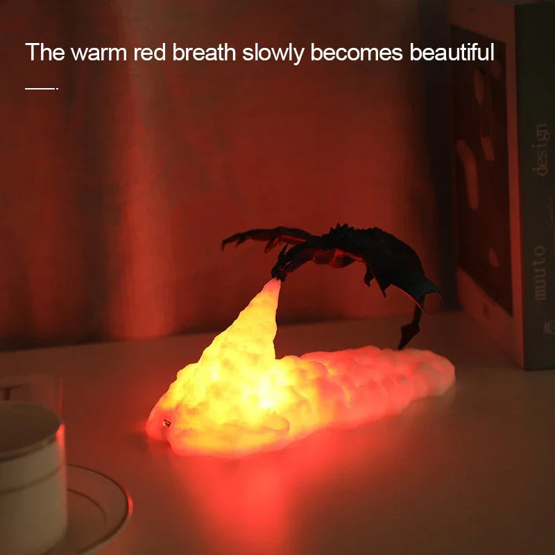 3D Printed Fire Dragon Lamp