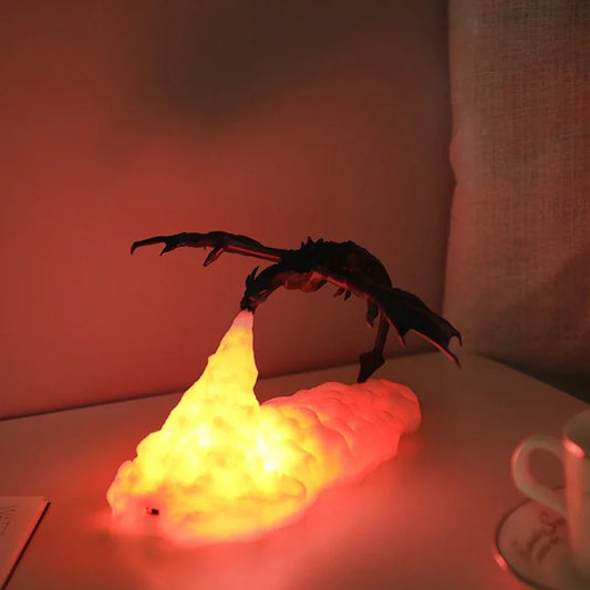 3D Printed Fire Dragon Lamp