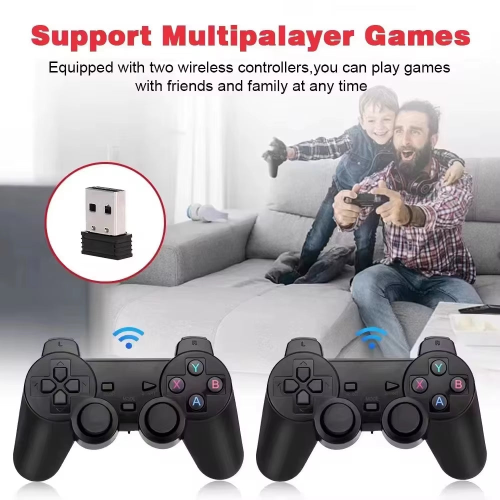 X2 plus 256G 128G 64G GD10 Pro 4K Game Player 3D HD Retro Video Game Console Wireless Controller TV 50 Emulator for Kids Gifts
