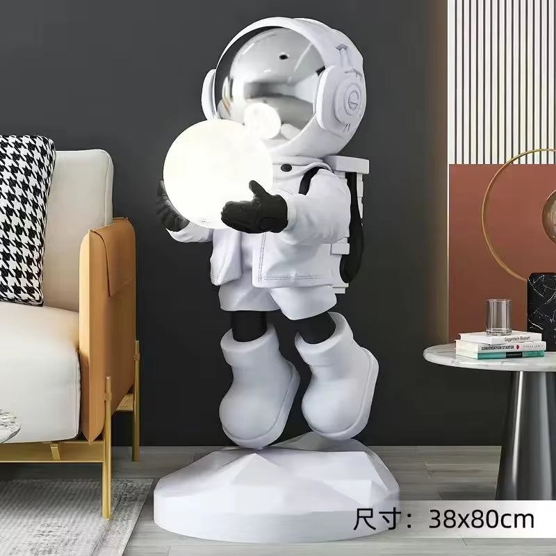 Nordic Fashion Astronaut Tray Statue, Lamps, Home Decoration, Gifts, Interior Decoration, Room Decoration, Resin Crafts