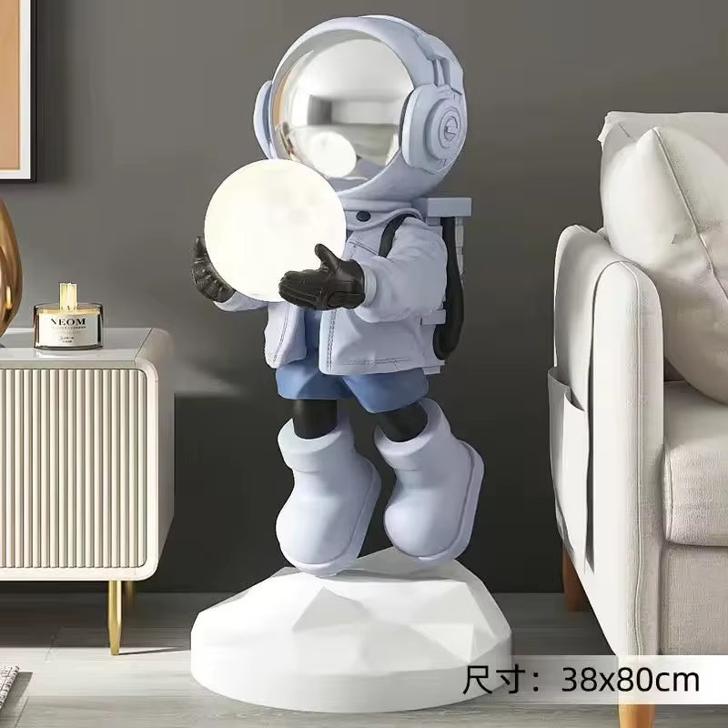 Nordic Fashion Astronaut Tray Statue, Lamps, Home Decoration, Gifts, Interior Decoration, Room Decoration, Resin Crafts