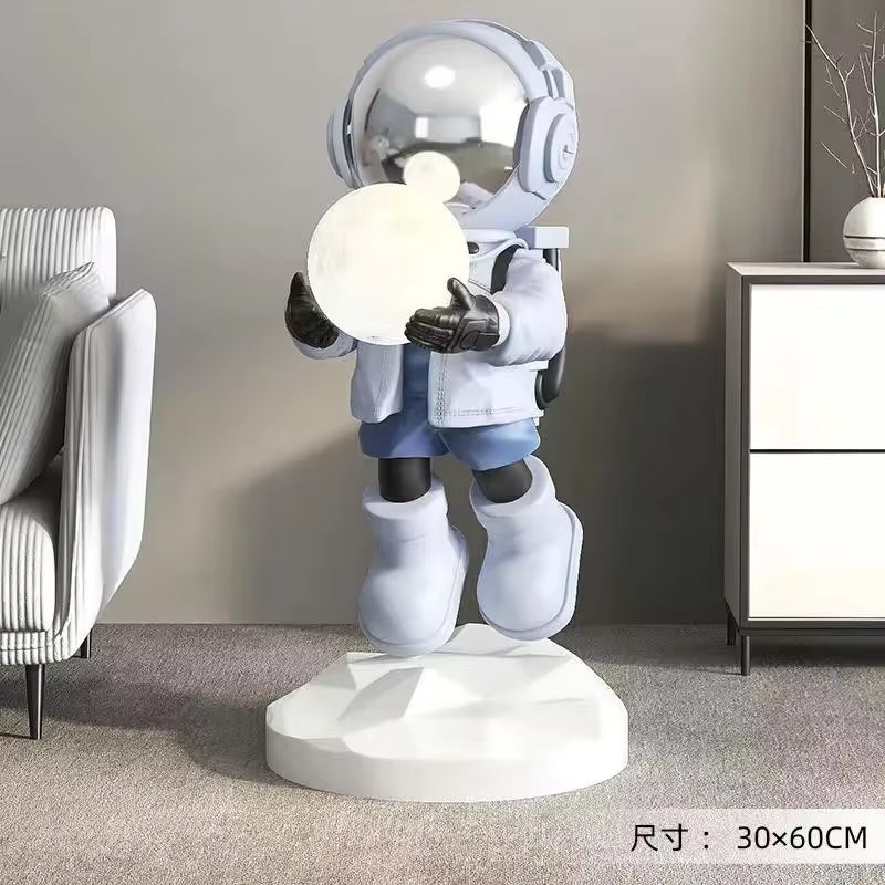 Nordic Fashion Astronaut Tray Statue, Lamps, Home Decoration, Gifts, Interior Decoration, Room Decoration, Resin Crafts