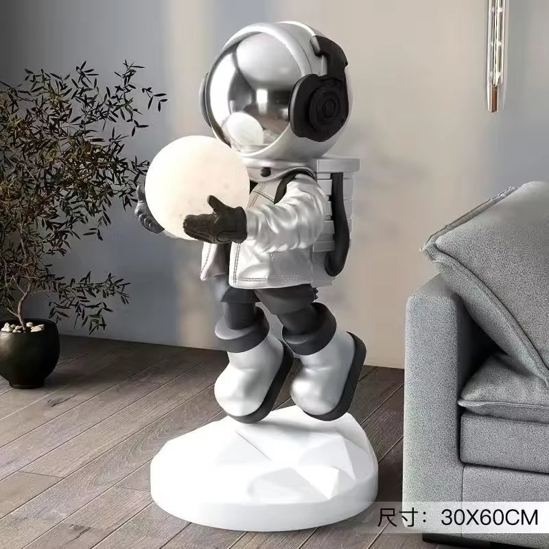 Nordic Fashion Astronaut Tray Statue, Lamps, Home Decoration, Gifts, Interior Decoration, Room Decoration, Resin Crafts