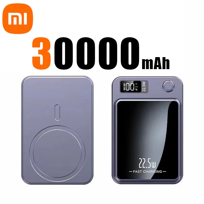 Xiaomi 100000Mah Capacity Power Bank Magnetic Wireless 22.5W Ultra Super Fast Charging Magnetic Power Bank for Iphone15 Samsung
