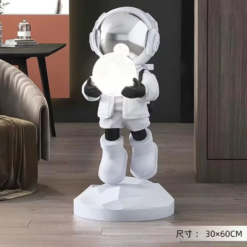 Nordic Fashion Astronaut Tray Statue, Lamps, Home Decoration, Gifts, Interior Decoration, Room Decoration, Resin Crafts