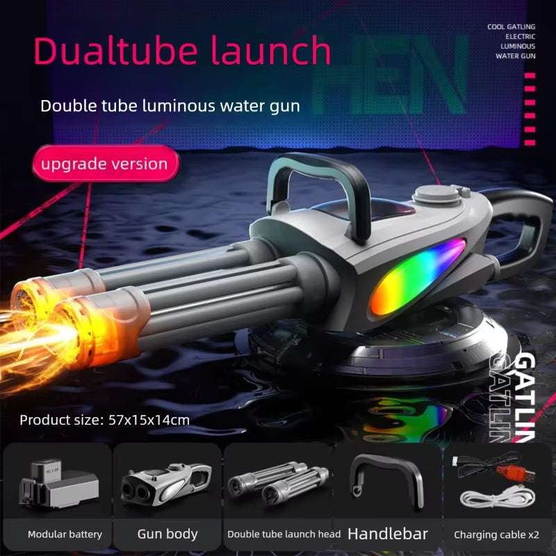 Rotating Barrel Gatling Water Gun
