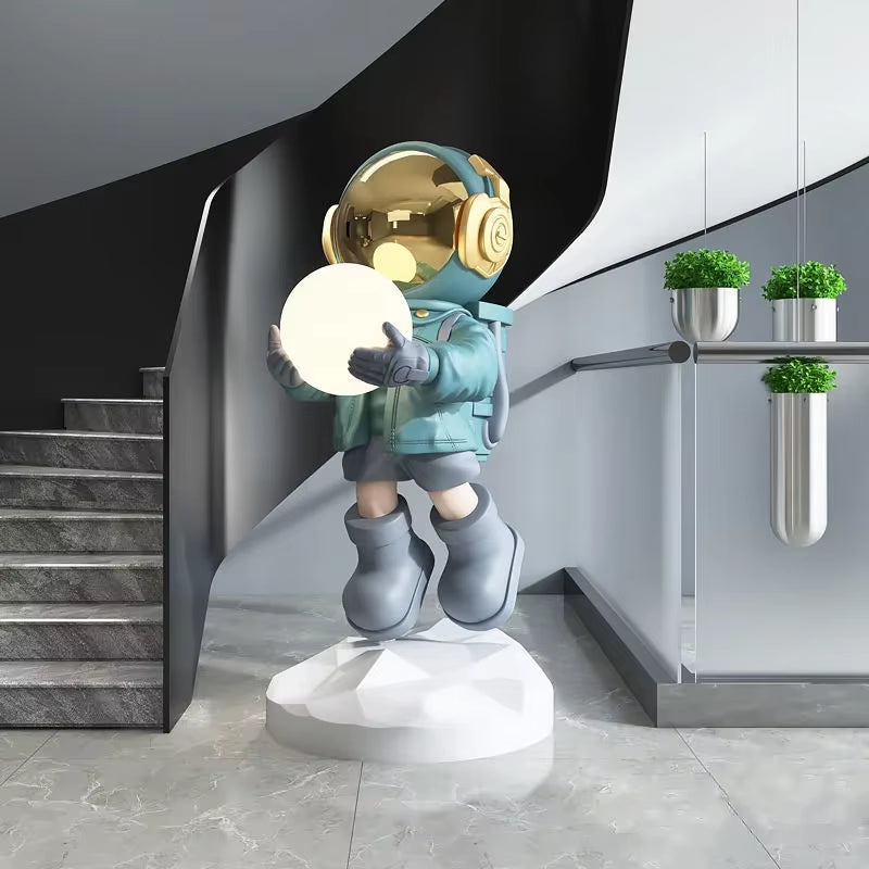 Nordic Fashion Astronaut Tray Statue, Lamps, Home Decoration, Gifts, Interior Decoration, Room Decoration, Resin Crafts