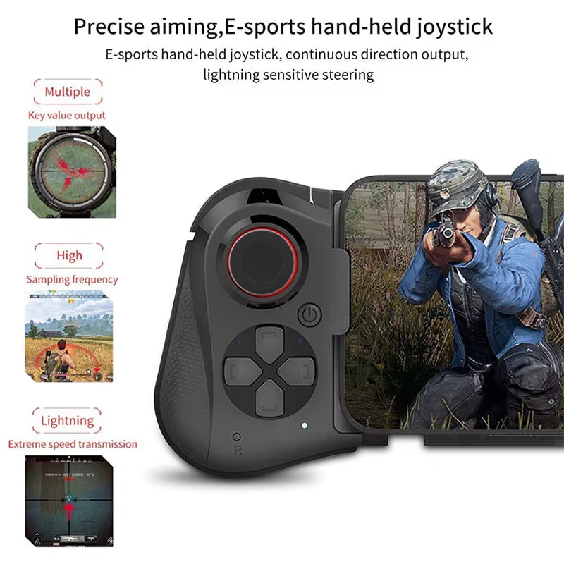 Mobile Phone Controller for Iphone/Android/Steam Wireless Gamepad Bluetooth Gaming Controle Stretch Game Handle Joystick for PC