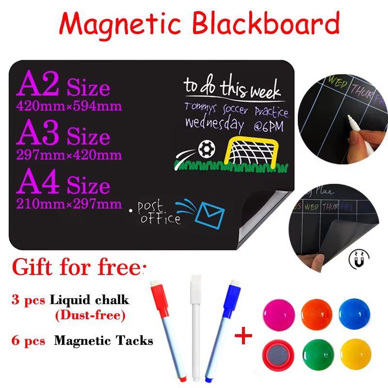 Magnetic Refrigerator Blackboard