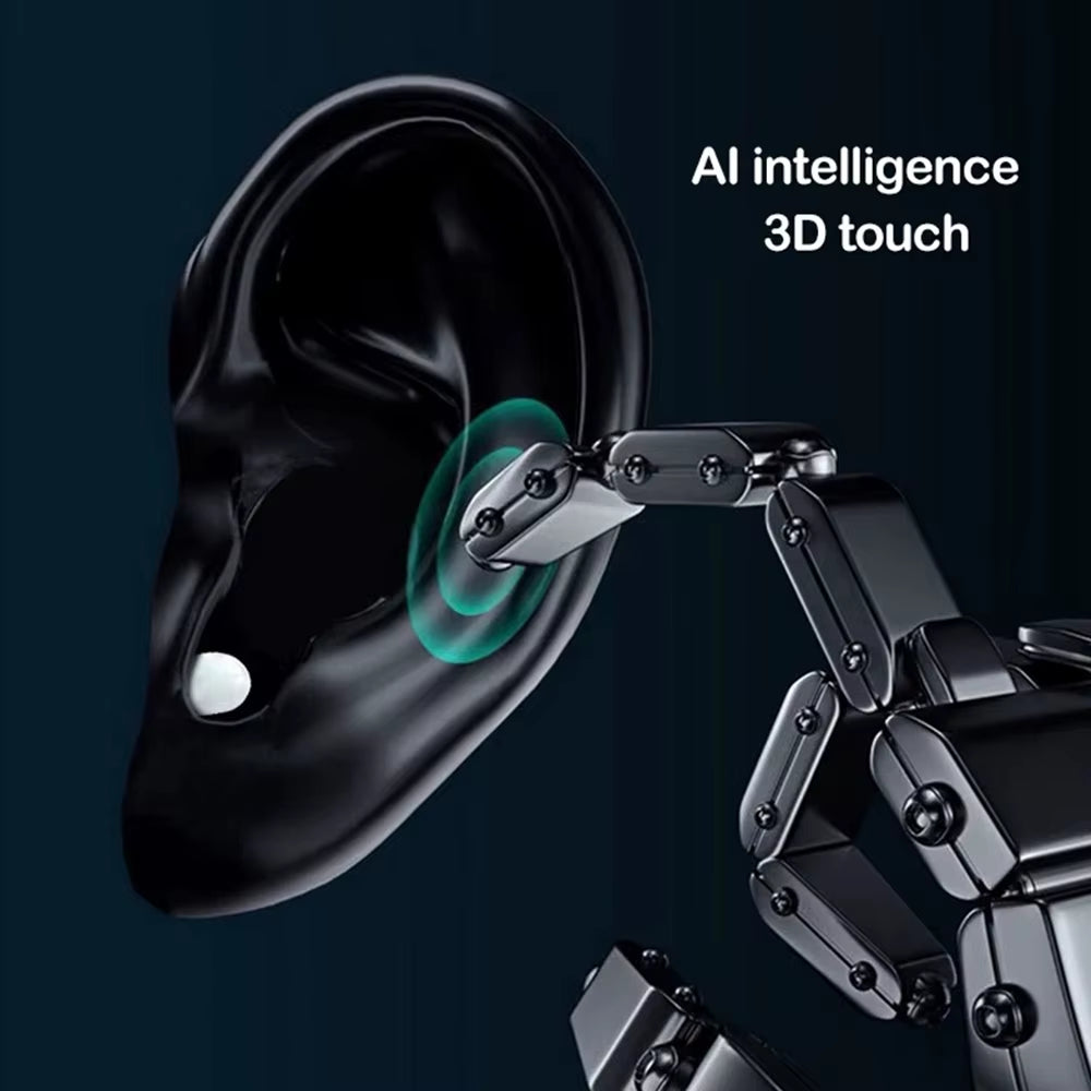 Invisible Earphones Mini Earphones Bluetooth 5.2TWS Wireless Touch Games NFC Invisible in Ear Noise Reduction Sports Earphones