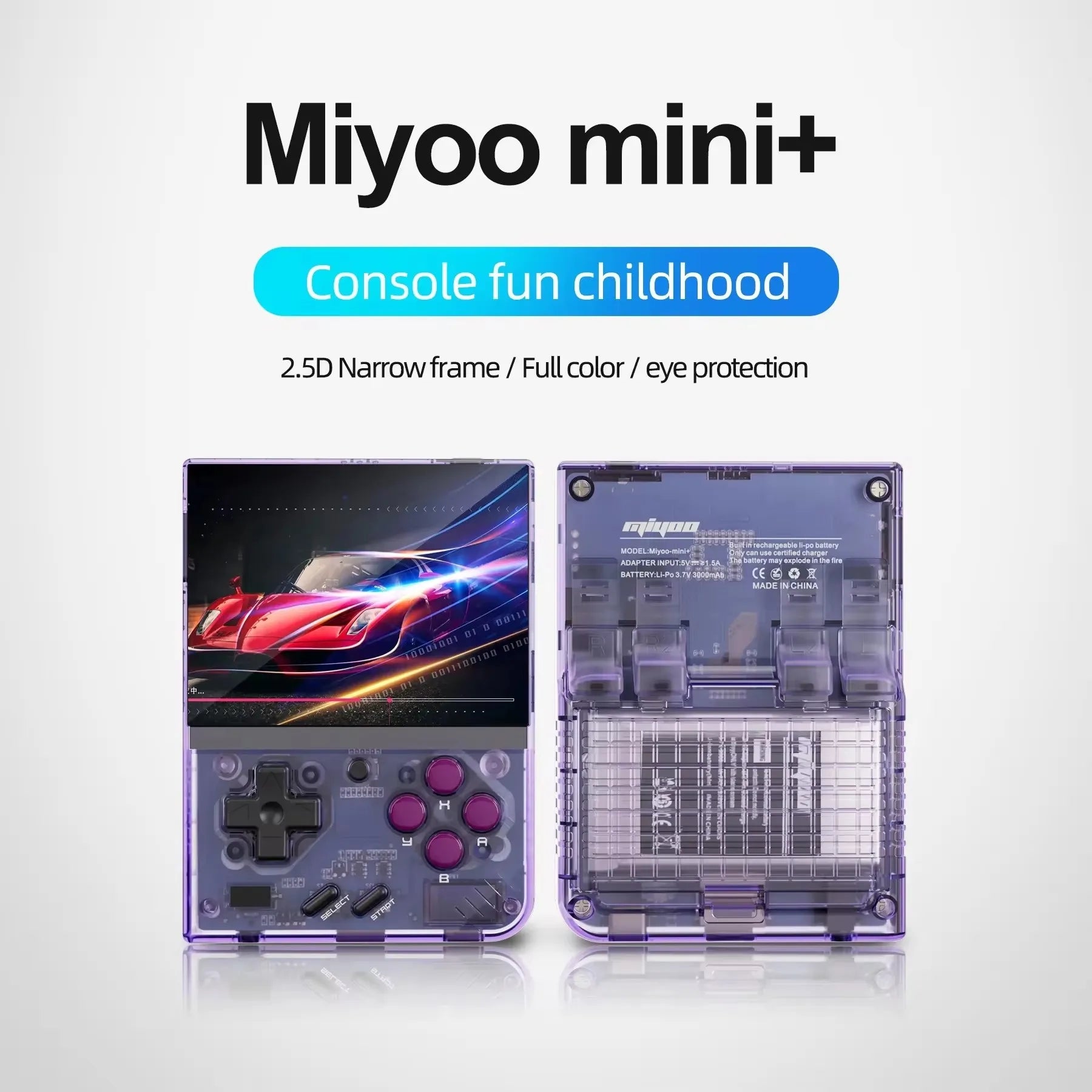 Mini plus Portable Retro Handheld Game Console V2 Mini+ 3.5 Inch IPS Screen Classic Video Game Console Linux System Gift
