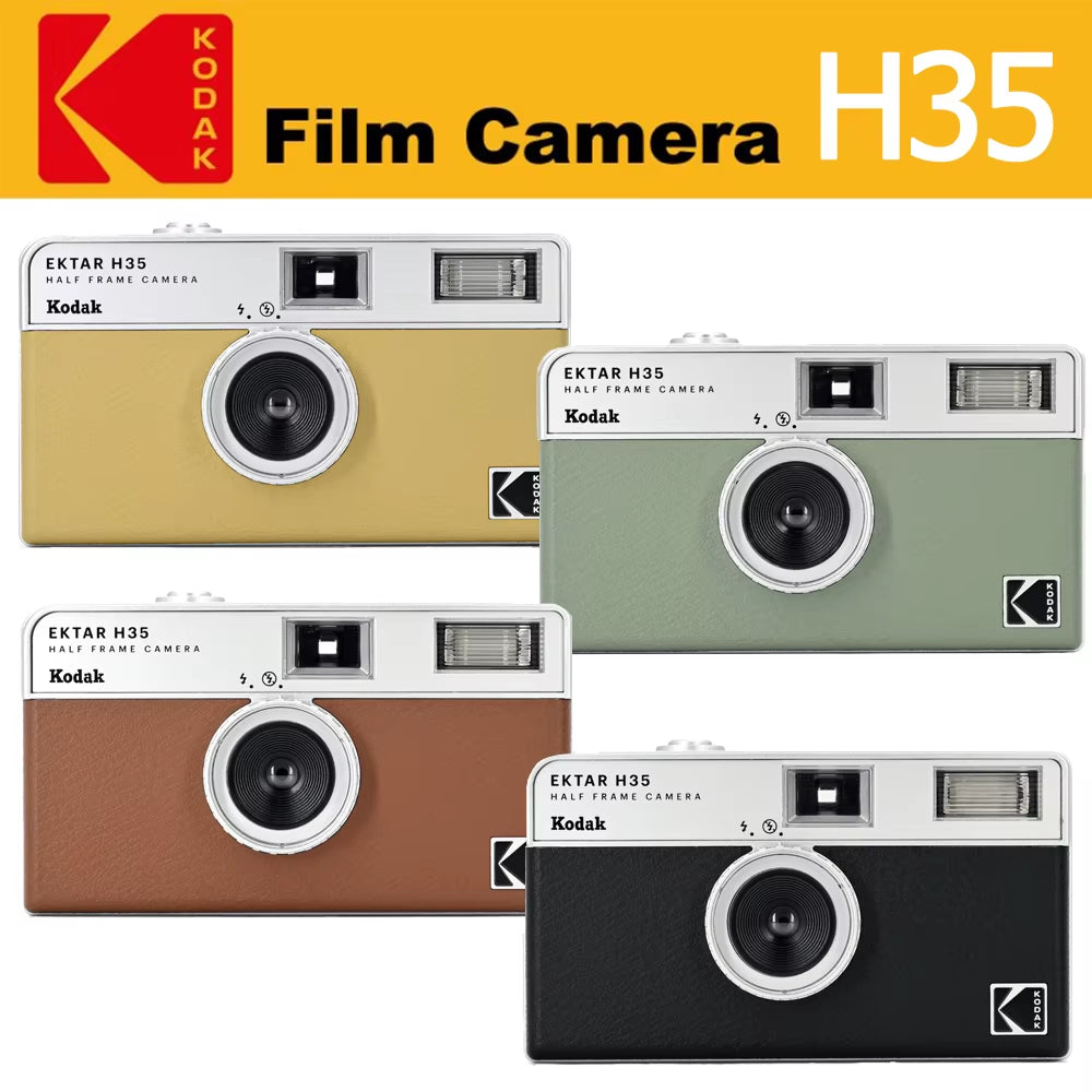 2024 New KODAK EKTAR H35 Half Frame Camera 35Mm Film Camera Reusable Film Camera with Flash Film Camera Optional Film