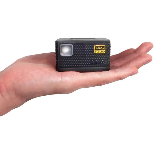 AAXA P7+ Native 1080P 4K Supported Smart LED DLP Mini Projector with 2.5 Hour Battery, 5G Wifi,