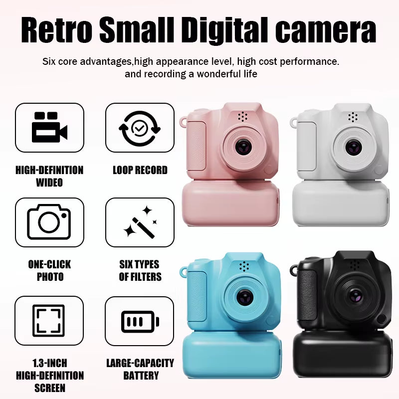 X5 Mini Camera Keychain Retro Camera HD 1080P Portable USB Video Recorder for Birthday Camera Recorder Mini Camcorder