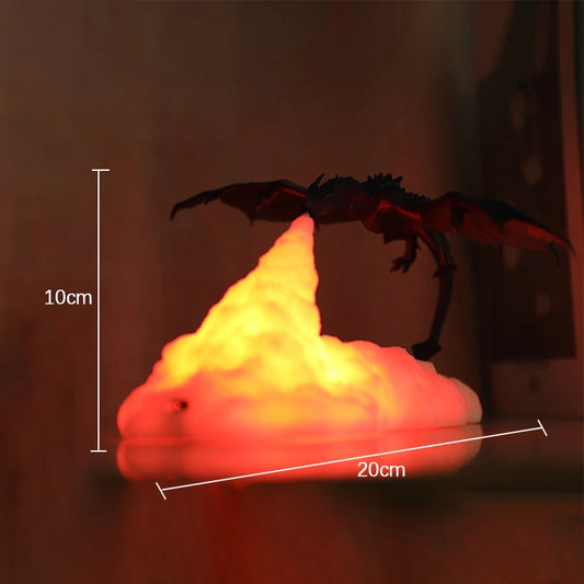 3D Printed Fire Dragon Lamp