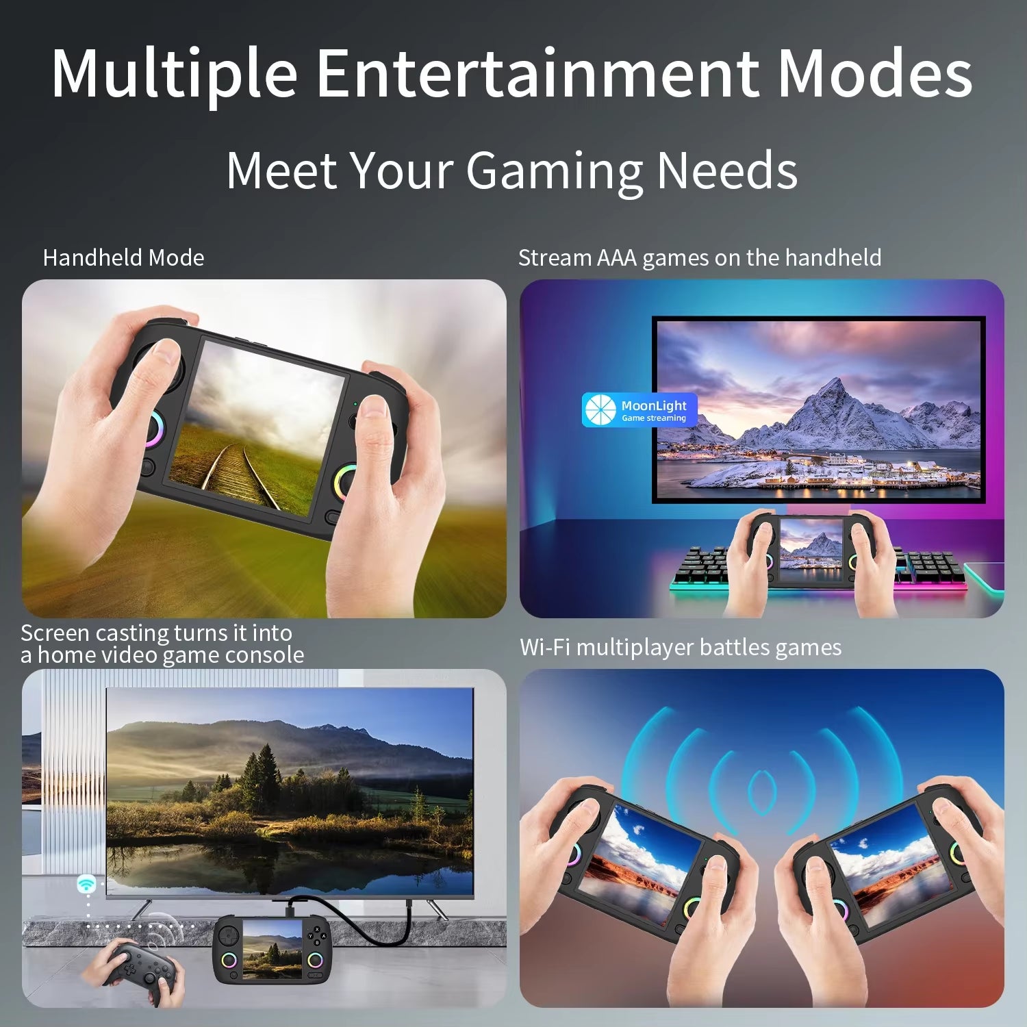 RG Cubexx Retro Handheld Games Console Linux RGB Joystick Video Gaming Player Supports WIFI HD TV Connection RG Cube Xx